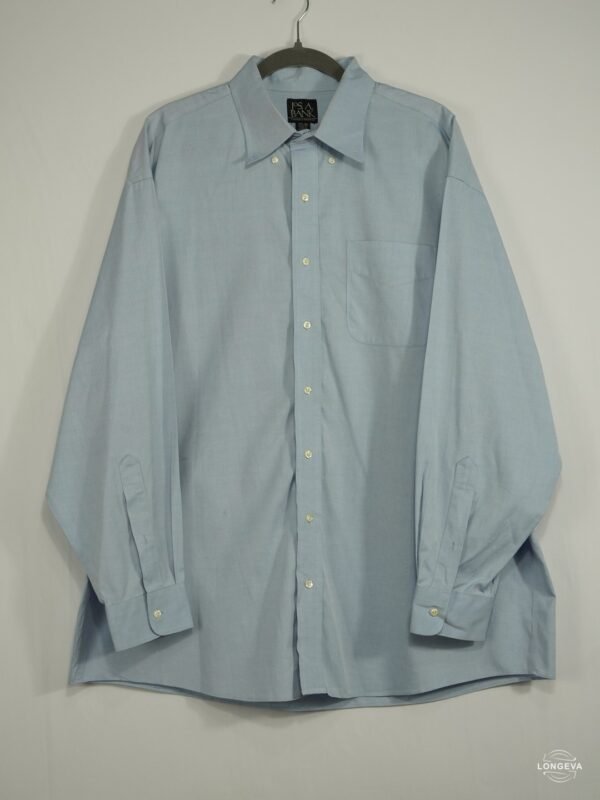 CAMISA JOS. A. BANK 35 AZUL LISA