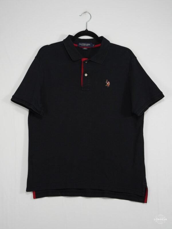 PLAYERA U.S. POLO ASSN. M NEGRO LISA
