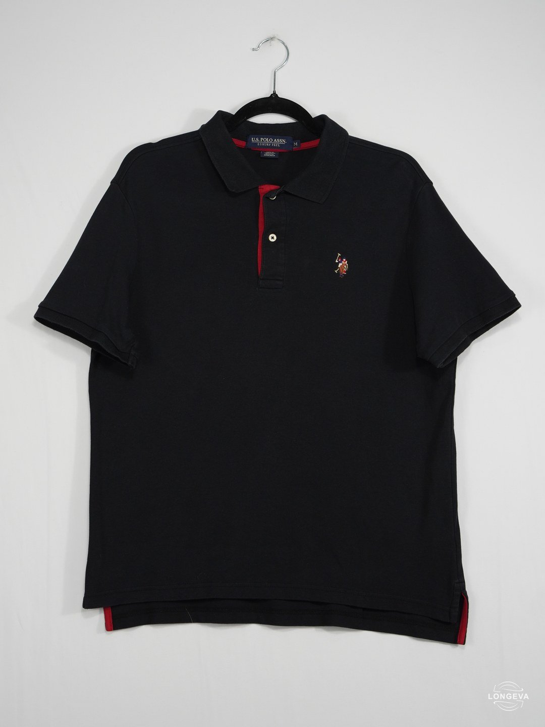PLAYERA U.S. POLO ASSN. M NEGRO LISA