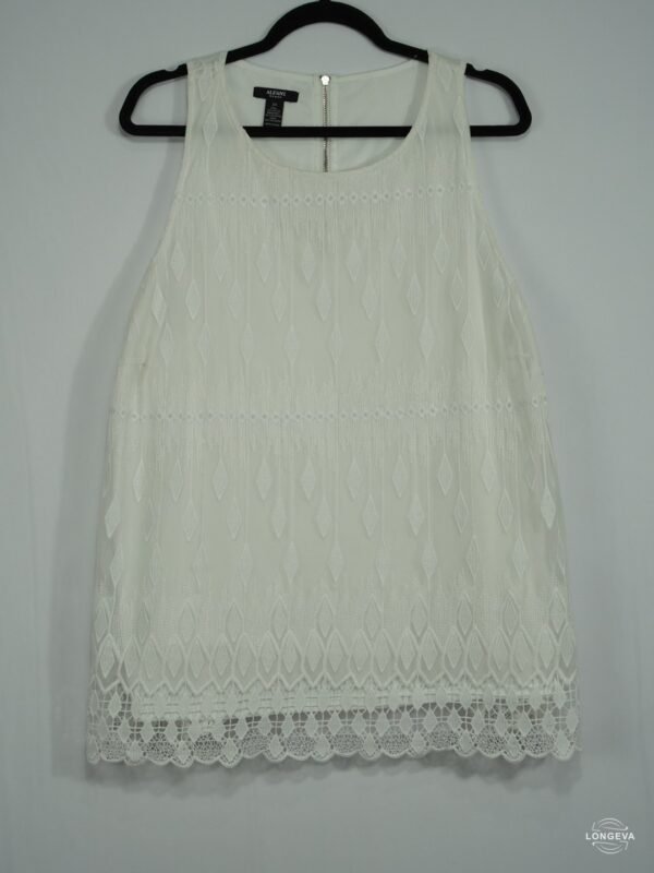 BLUSA ALFANI 2XL BLANCO ENCAJE