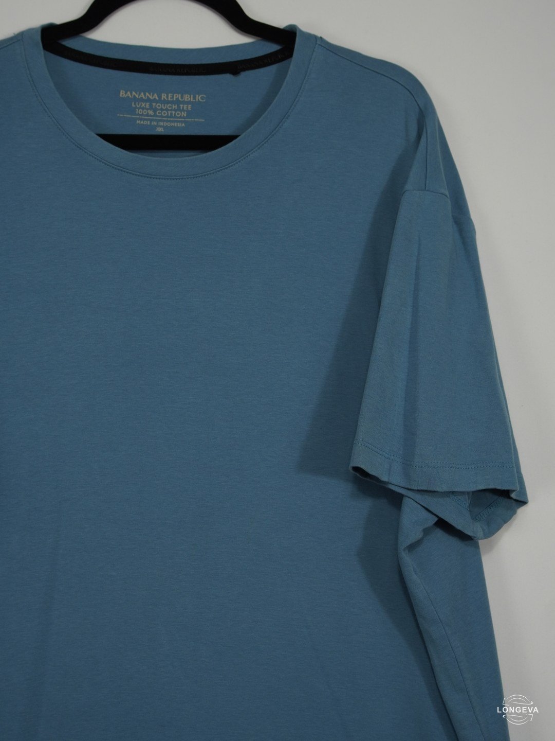 PLAYERA BANANA REPUBLIC 2XL AZUL LISA - Image 2