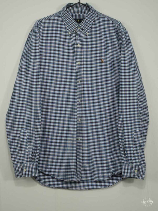 CAMISA RALPH LAUREN L AZUL CUADROS