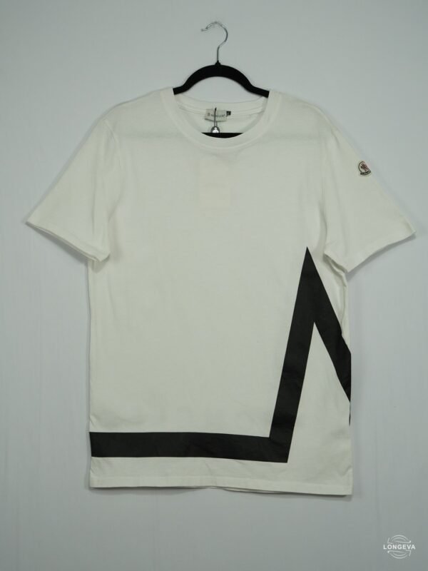 PLAYERA MONCLER XL BLANCO LOGO