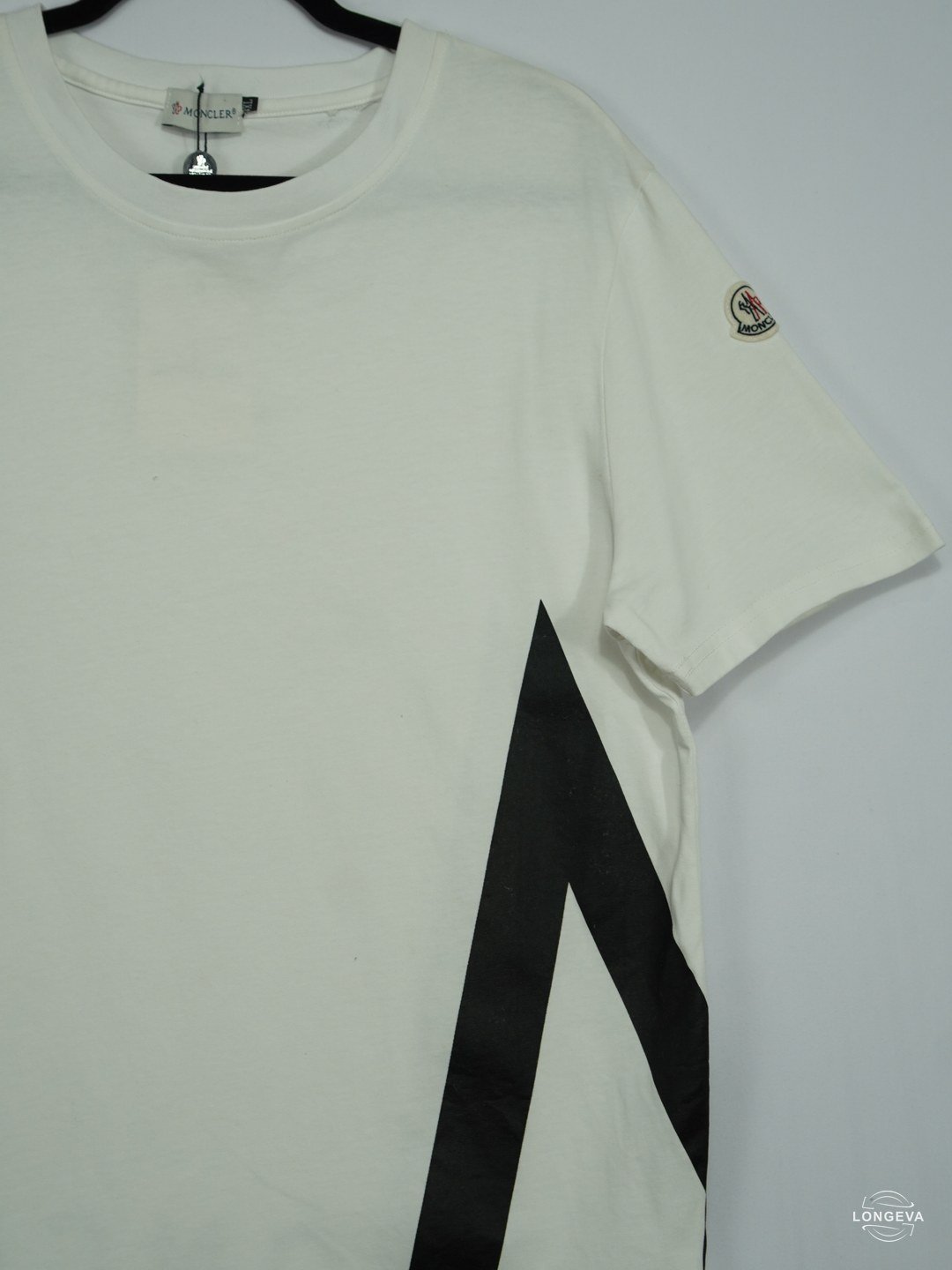 PLAYERA MONCLER XL BLANCO LOGO - Image 2