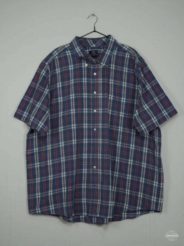 CAMISA GEORGE 3XL AZUL CUADROS