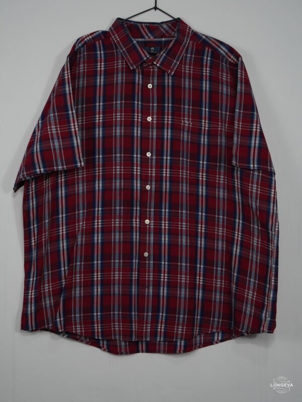CAMISA GEORGE 3XL ROJO CUADROS