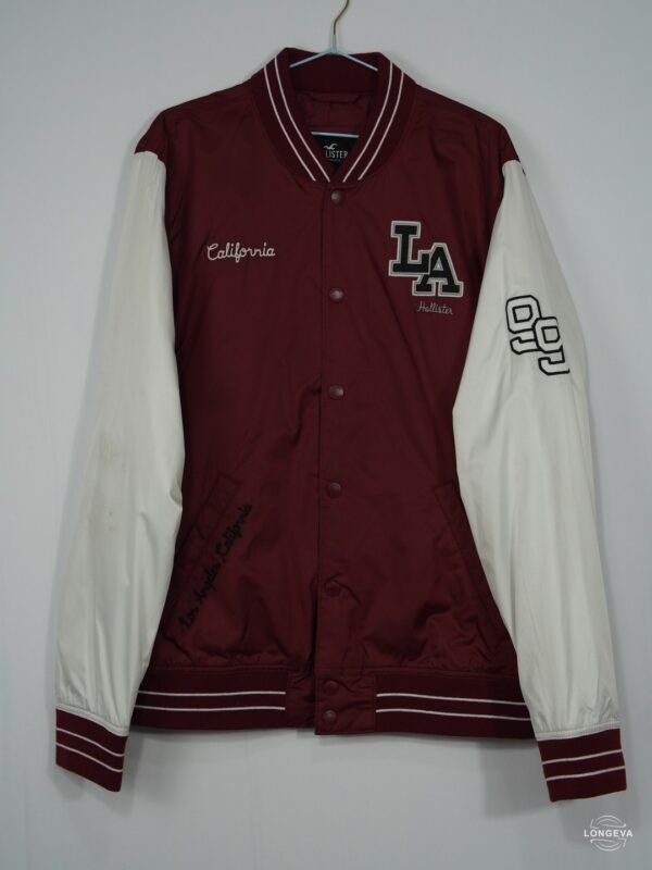 CHAQUETA HOLLISTER XL ROJO LOGO