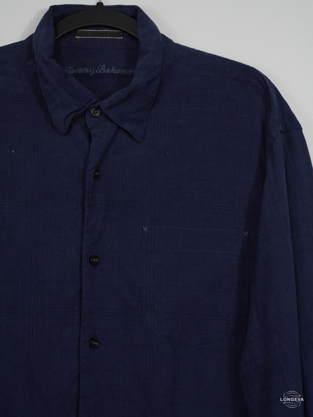 CAMISA TOMMY BAHAMA XL AZUL MONOGRAMA - Image 2
