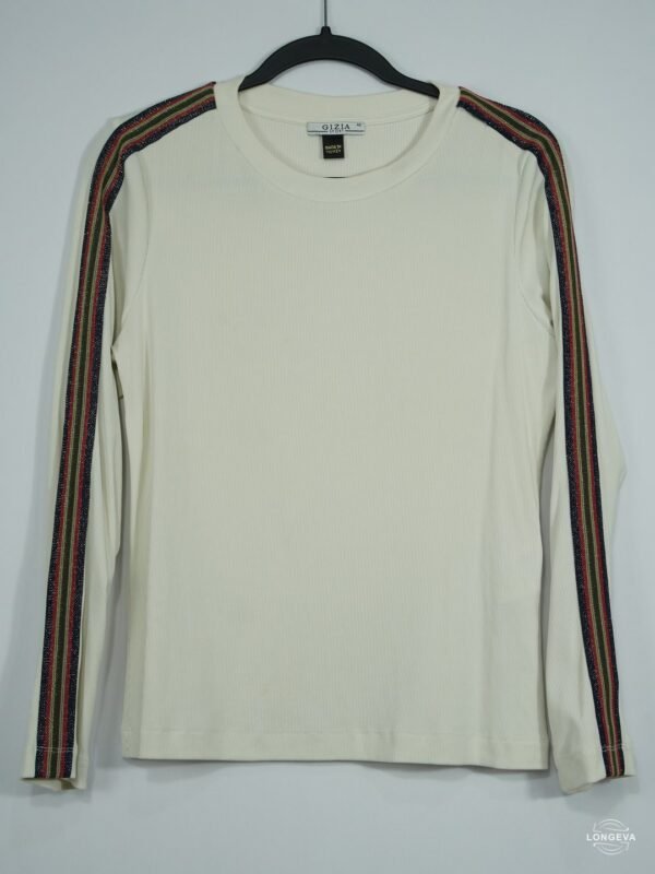 BLUSA GIZIA 42 BEIGE BRILLOS
