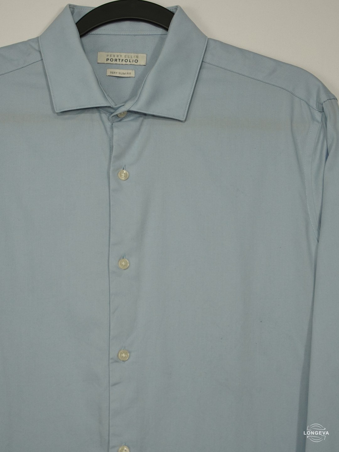 CAMISA PERRY ELLIS L AZUL LISA - Image 2