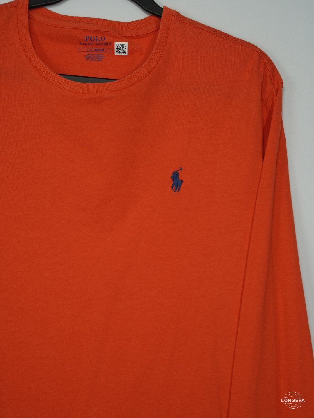 PLAYERA POLO RALPH LAUREN L NARANJA LISA - Image 2