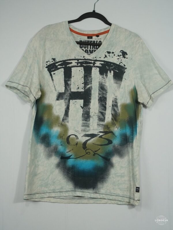 PLAYERA BUFFALO M GRIS DIBUJO