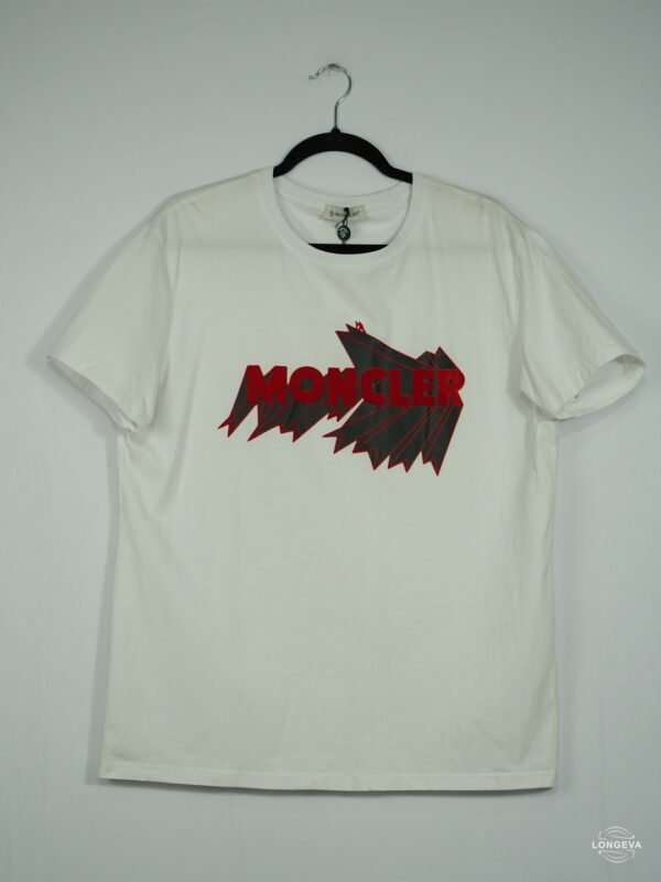 PLAYERA MONCLER 2XL BLANCO LOGO