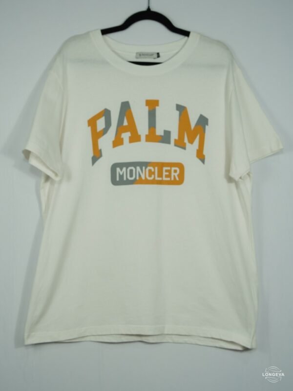 PLAYERA MONCLER 2XL BLANCO LOGO
