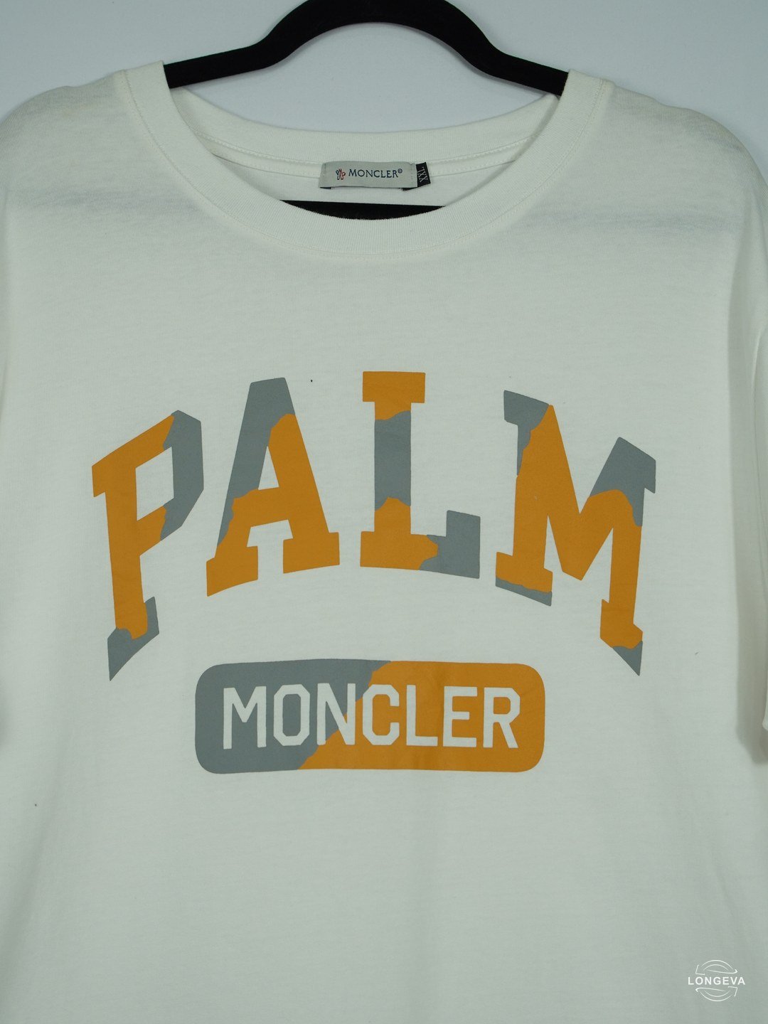 PLAYERA MONCLER 2XL BLANCO LOGO - Image 2