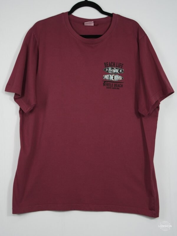 PLAYERA U .S. VINTAGE 2XL ROJO DIBUIJO