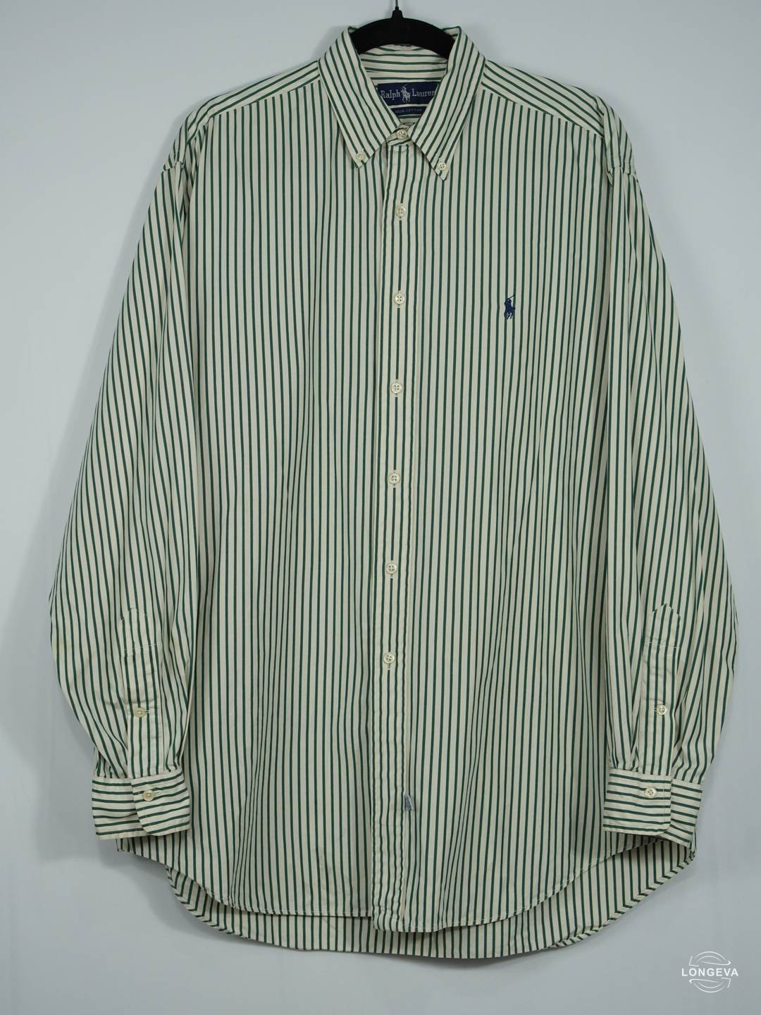 CAMISA POLO RALPH LAUREN L BEIGE RAYAS