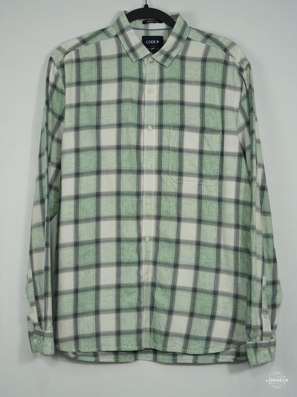 CAMISA CODE L VERDE CUADROS