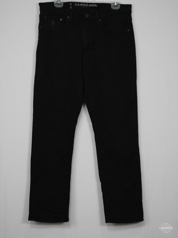 PANTALON MEZCLILLA U.S. POLO ASSN. 34X30 NEGRO LISA