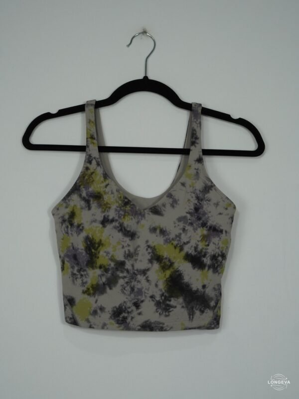 TOP LULULEMON 6 GRIS TEÑIDO