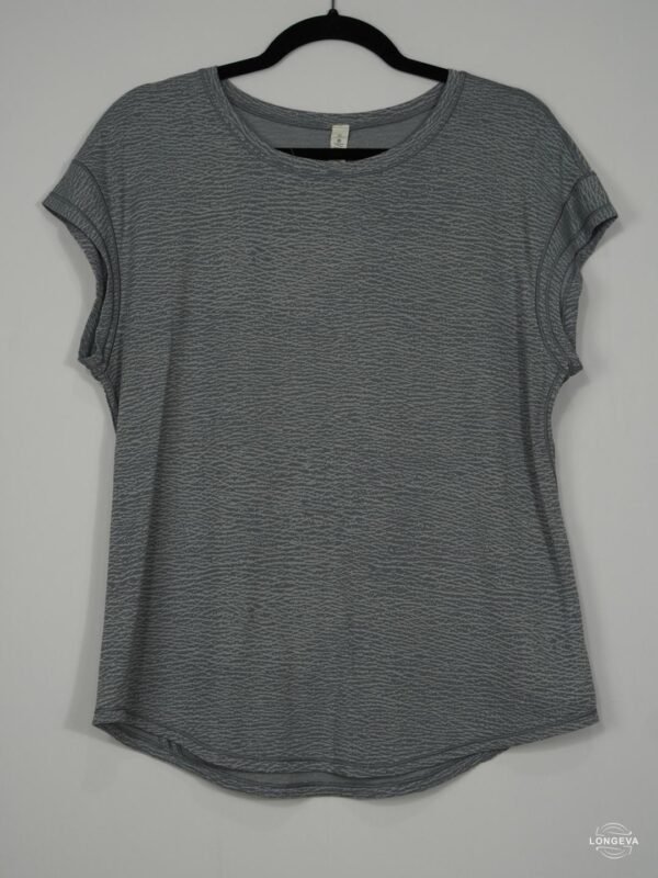 BLUSA LULULEMON 10 GRIS MONOGRAMA