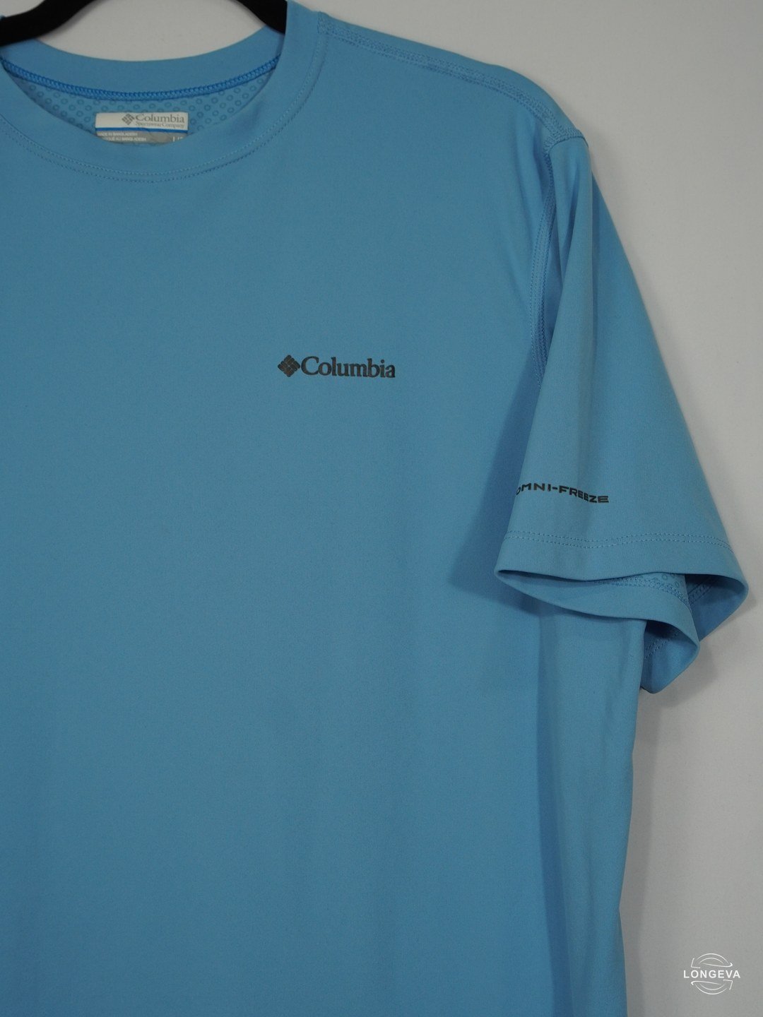 PLAYERA COLUMBIA L AZUL LISA - Image 2