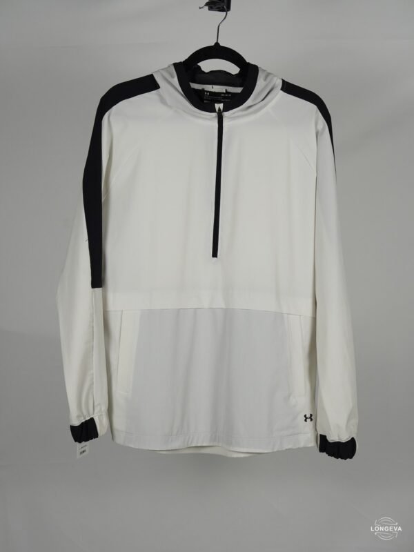 SUDADERA UNDER ARMOUR | BLANCO/NEGRO | LISA | M
