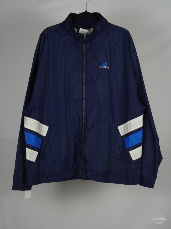 ROMPEVIENTO ADIDAS | AZUL/BLANCO | LOGO | XL