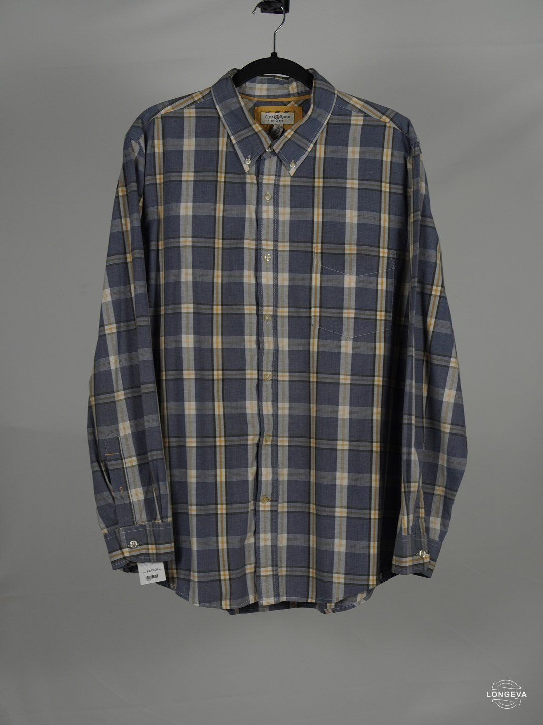 CAMISA CLUB ROOM | AZUL | CUADROS | XXL