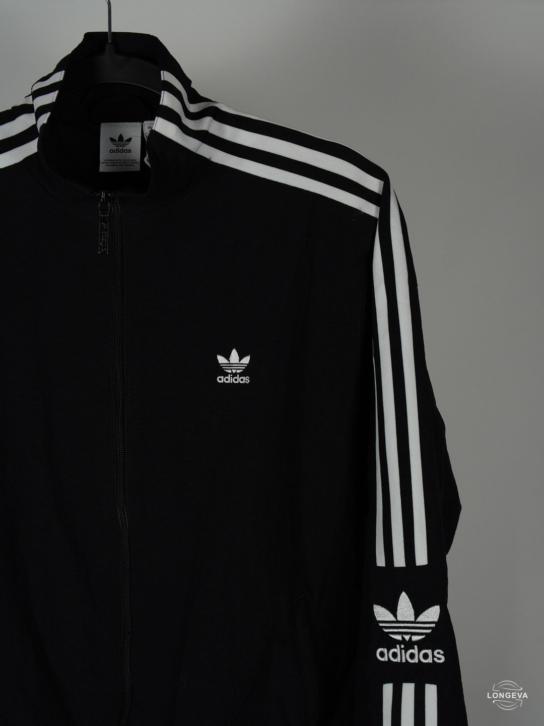 ROMPEVIENTOS ADIDAS | NEGRO | LISO | S - Imagen 2
