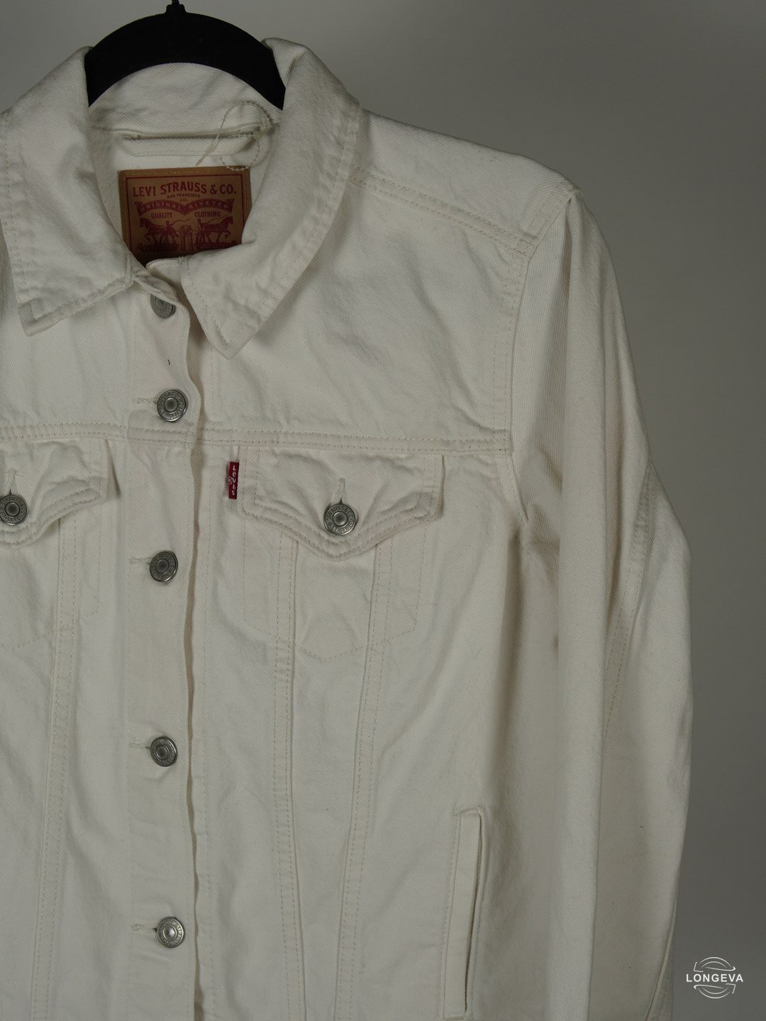 CHAMARRA LEVIS | BLANCO | MEZCLILLA | L - Imagen 2