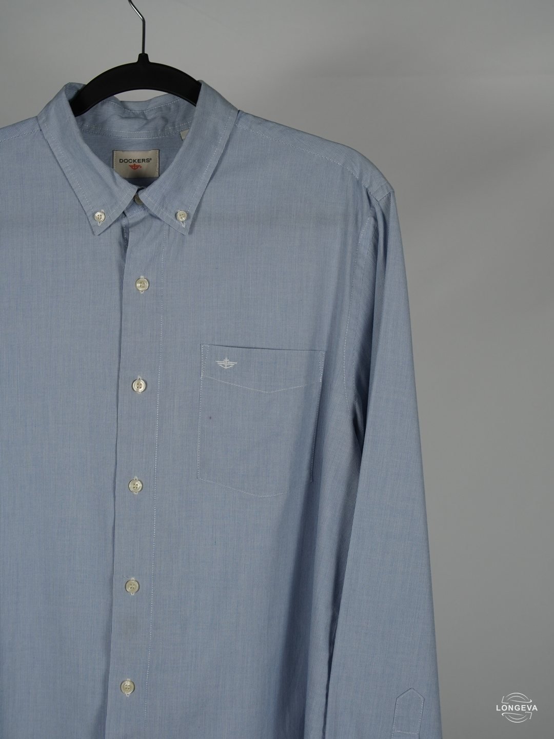 CAMISA DOCKERS | AZUL/BLANCO | RAYAS | L - Imagen 2