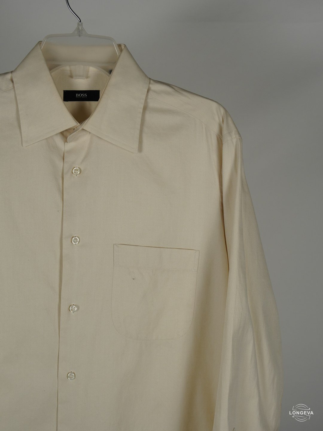 CAMISA HUGO BOSS | BEIGE | LISO | 32/33 - Imagen 2