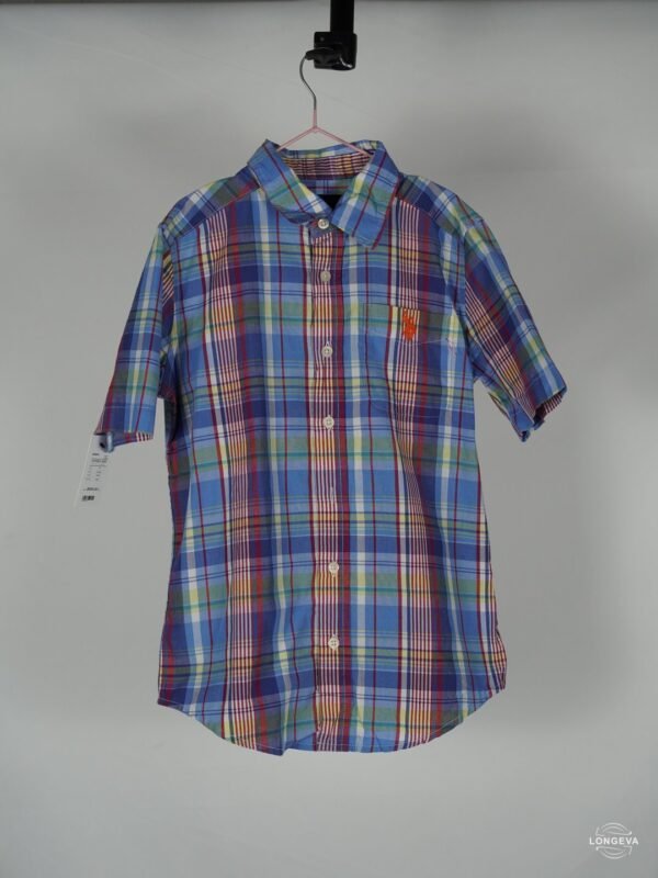 CAMISA US POLO ASSN | AZUL/ROJO | CUADROS | M