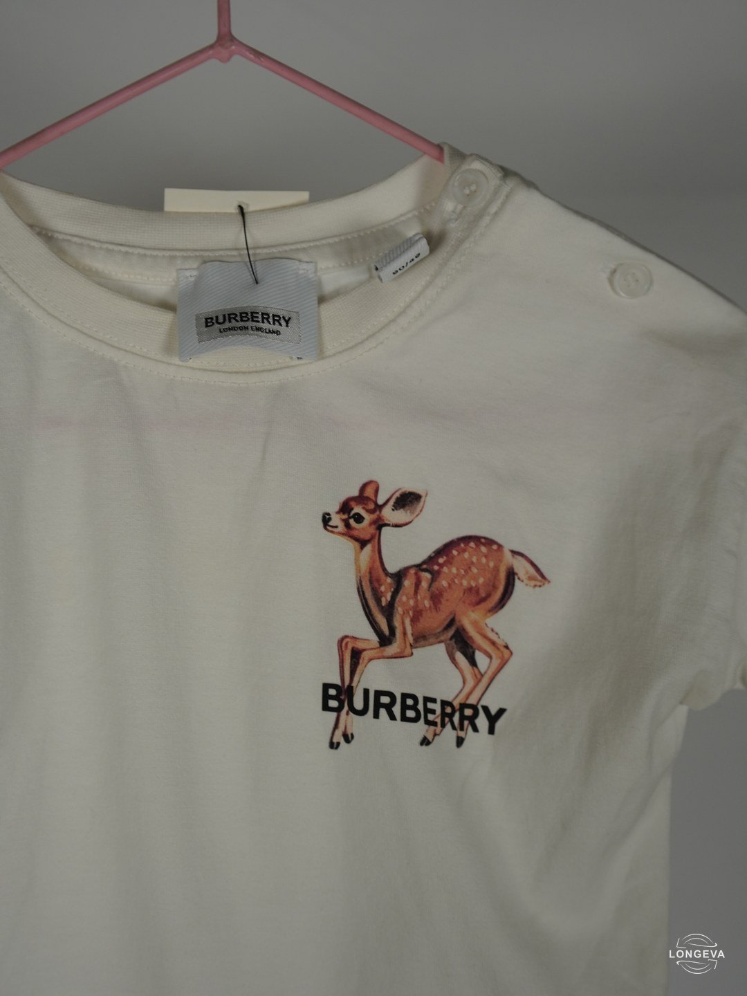 PLAYERA BURBERRY | BLANCO | LISO | PETITE - Imagen 2