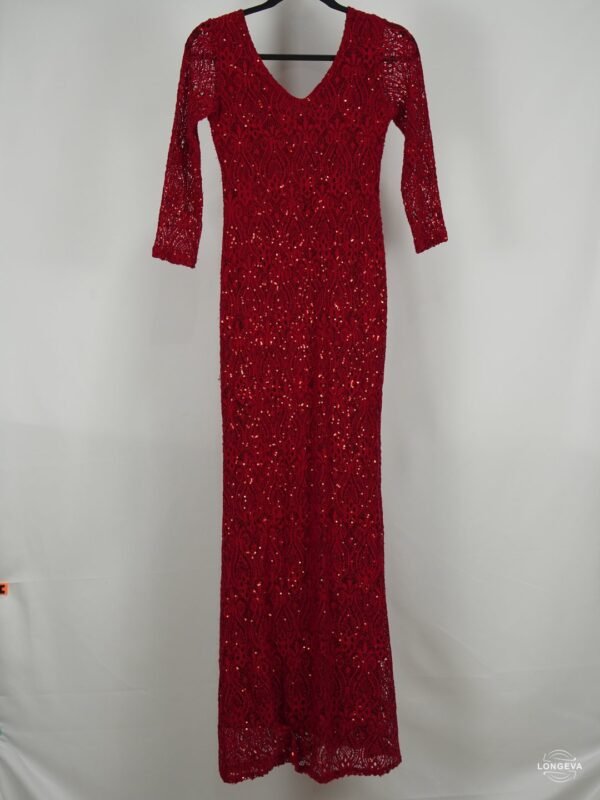 VESTIDO MARINA | ROJO | ENCAJE | 4