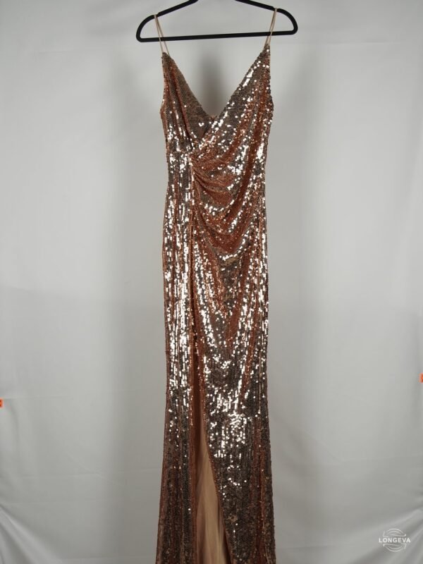VESTIDO FASHION NOVA | DORADO | LENTEJUELAS | L