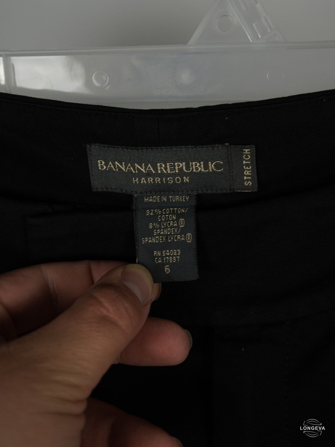 PANTALON BANANA REPUBLIC | NEGRO | LISO | 6 - Imagen 2