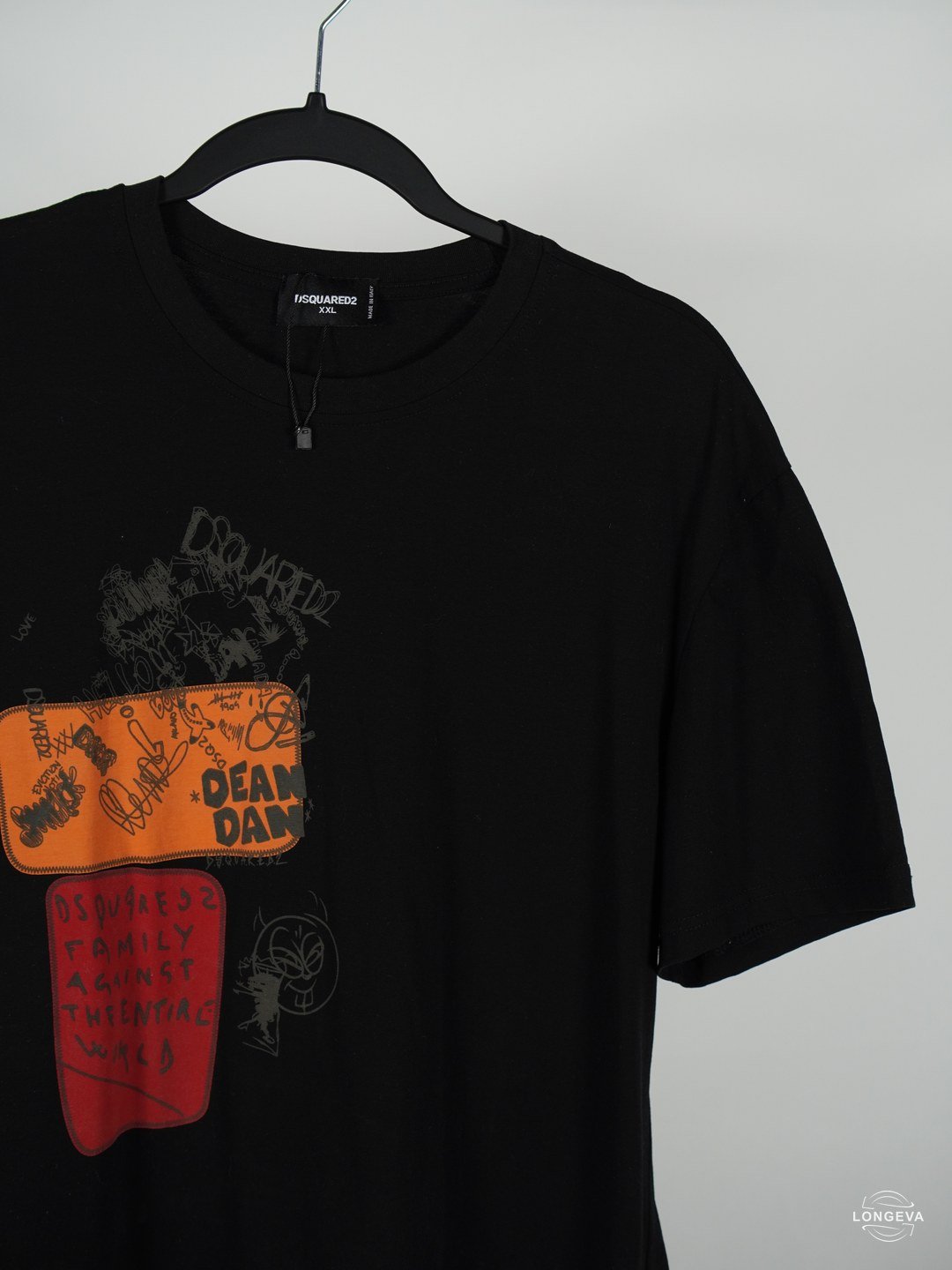 PLAYERA DSQUARED2 | NEGRO | LISO/LOGO | 2XL - Imagen 2