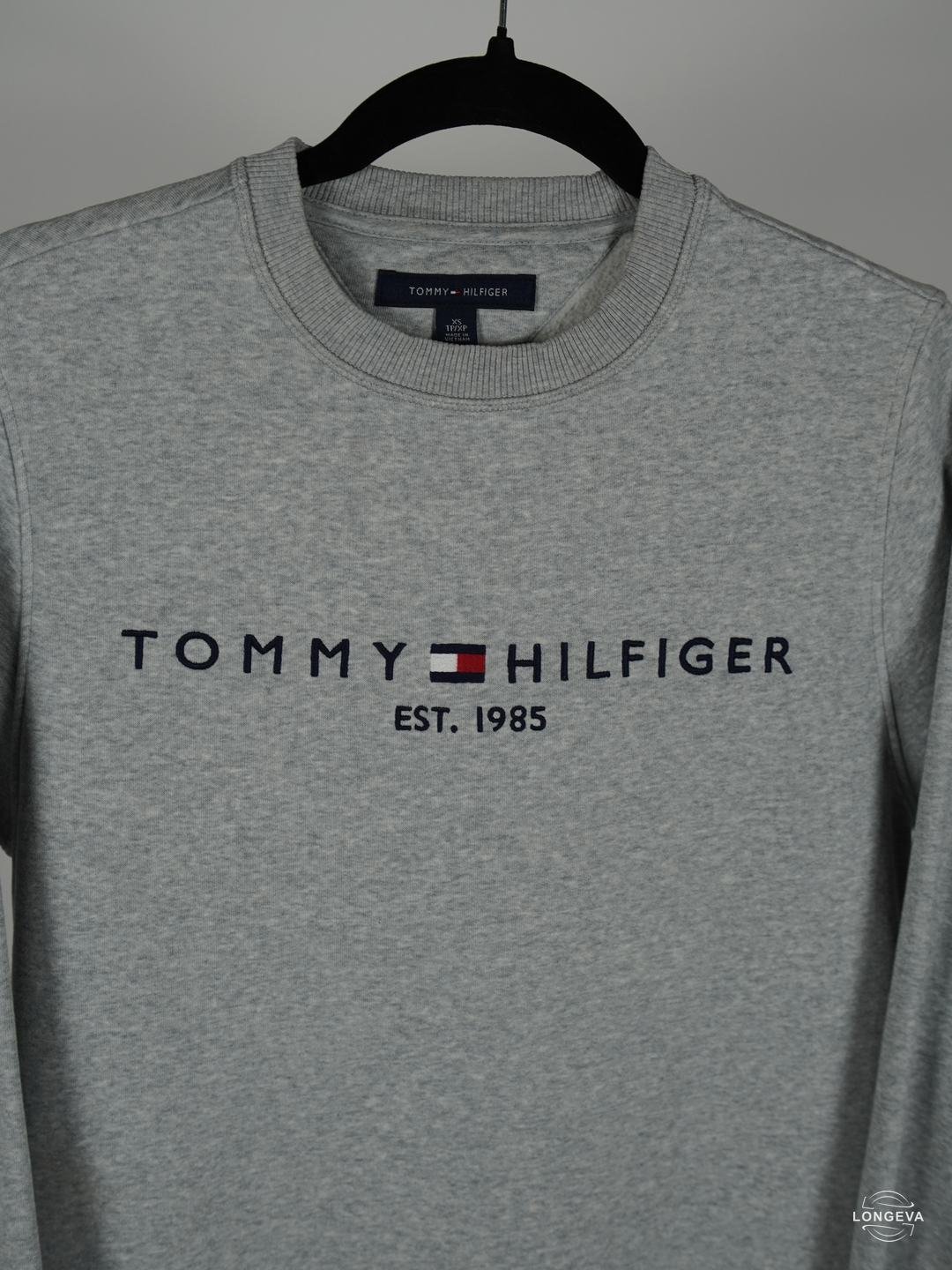 SUDADERA TOMMY HILFIGER | GRIS | LISO | XS - Imagen 2