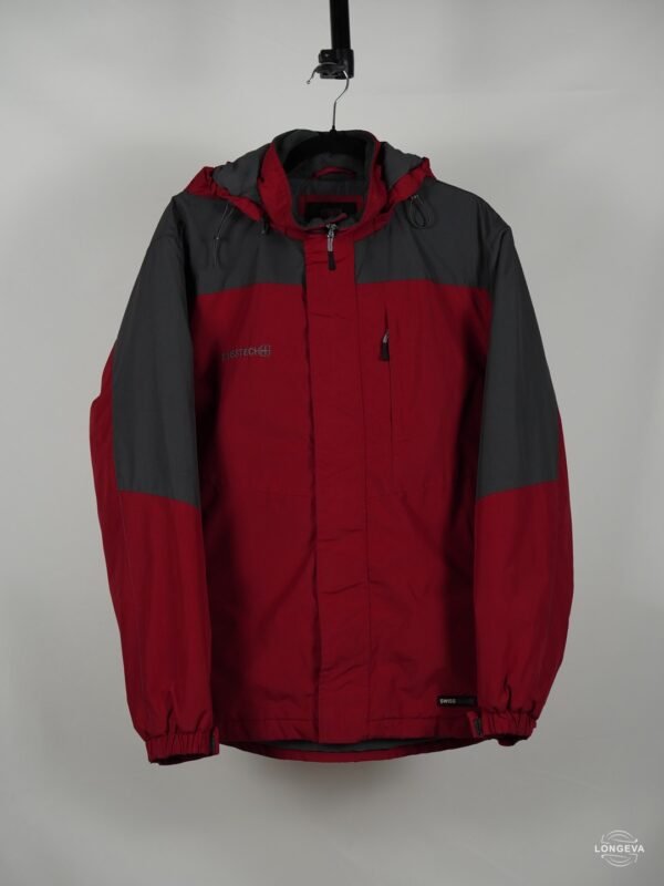 CHAMARRA SWISSTECH | ROJO/GRIS | LISO | S