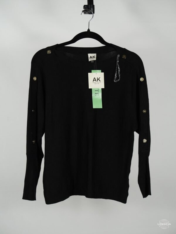 BLUSA ANNE KLEIN | NEGRO | LISO | L