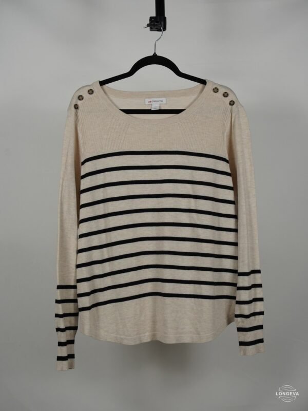 BLUSA LIZ CLAIRBONE | BEIGE | RAYAS | L