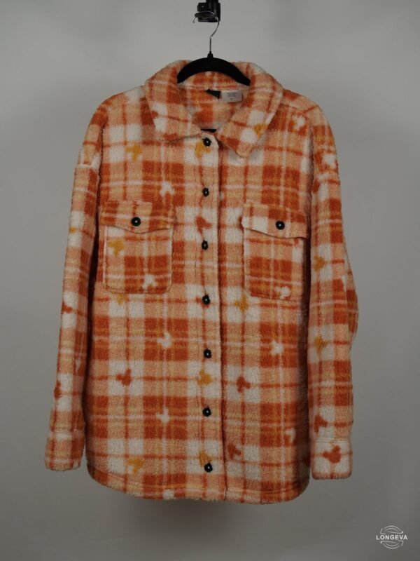 CAMISOLA MICKEY MOUSE | NARANJA | CUADROS | XL