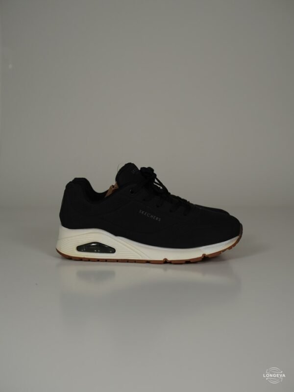 TENIS SKECHERS | NEGRO/BLANCO | UNO – STAND ON AIR | 28 CM