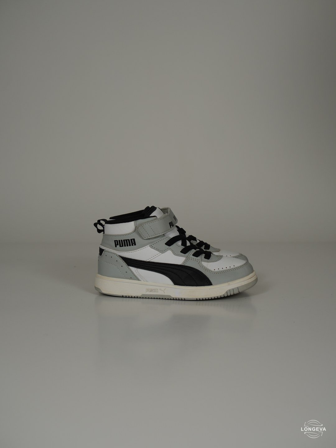 TENIS PUMA | GRIS/BLANCO | REBOUND LAYUP | 20 CM
