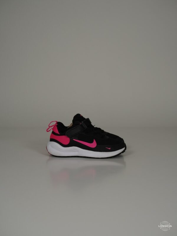 TENIS NIKE | NEGRO/ROSA | REVOLUTION 6 | 18 CM