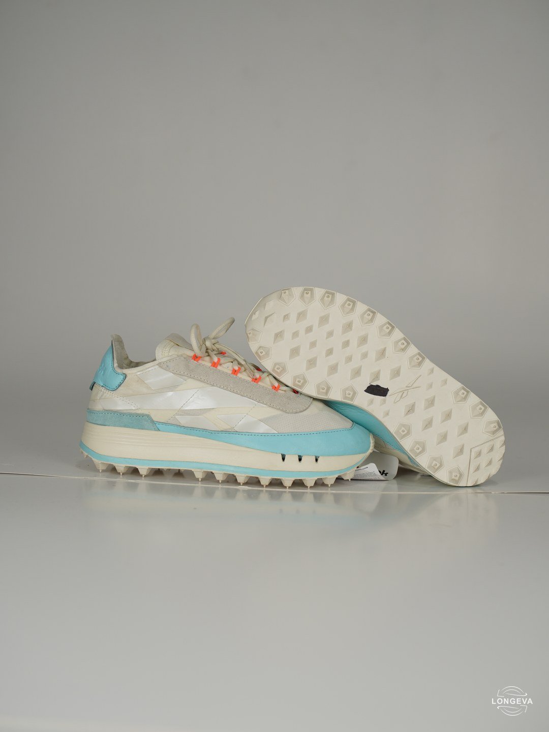 TENIS REEBOK | BLANCO/AZUL | CLASSIC LEATHER | 25.5 CM - Imagen 2